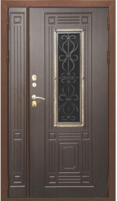 Входная металлическая дверь Тандор Венеция 2 1200*2050 2 замка 1.8мм металл (Антик медь + МДФ)